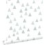 carta da parati triangoli grafici blu grigrio di ESTAhome