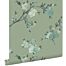carta da parati tessuto non tessuto struttura eco fiori di ciliegio verde di ESTAhome