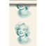 carta da parati Marilyn Monroe bianco e turchese di Origin Wallcoverings