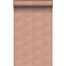 carta da parati tessuto non tessuto struttura eco 3D grafico rosa terracotta di Origin Wallcoverings