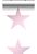 carta da parati stelle rosa cipria pastello chiaro e bianco opaco di Origin Wallcoverings