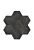 piastrelle in ecopelle autoadesivi  esagono grigio antracite di Origin Wallcoverings