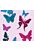 carta da parati farfalle viola scuro, blu e nero di A.S. Création