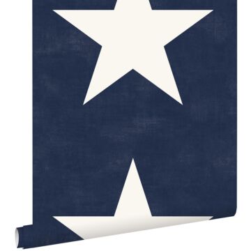 carta da parati stelle blu navy di ESTAhome