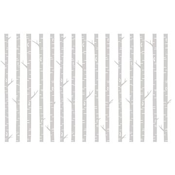 fotomurale tronchi di betulla grigio di ESTAhome