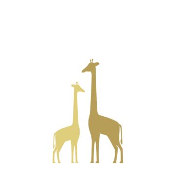 fotomurale giraffe giallo ocra di ESTAhome