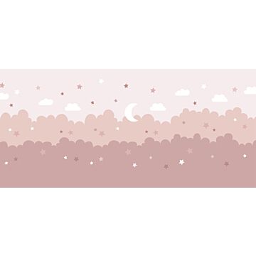 fotomurale nuvole e stelle rosa di ESTAhome