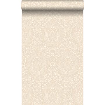 carta da parati ornamento beige crema chiaro di Origin Wallcoverings