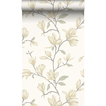 carta da parati magnolia beige vaniglia di Origin Wallcoverings