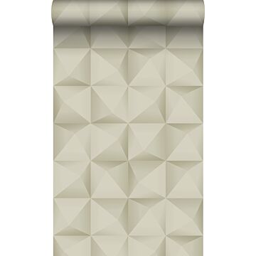 carta da parati tessuto non tessuto struttura eco Stampa 3D beige chiaro di Origin Wallcoverings