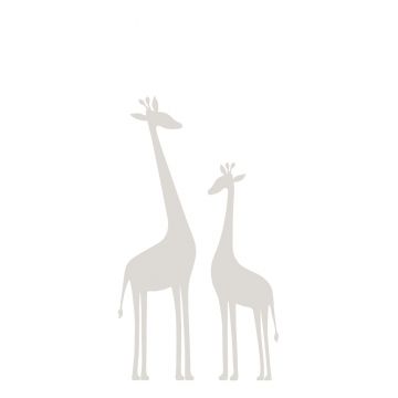 fotomurale giraffe grigio caldo di Origin Wallcoverings