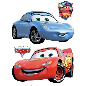 adesivo da parete Cars - Motori ruggenti blu e rosso di Disney