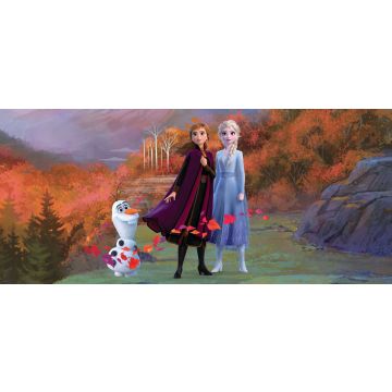 poster Frozen Anna & Elsa blu, viola e arancione di Disney