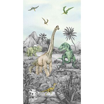 fotomurale dinosauri verde di Sanders & Sanders