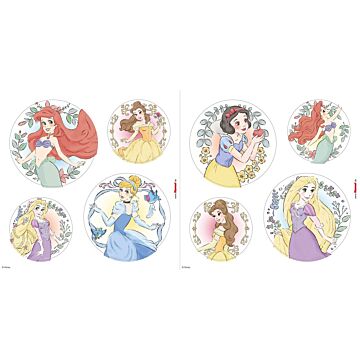 adesivo per finestrino Principesse Disney colorata di Komar