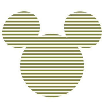 fotomurale autoadhesivo tondo Mickey Mouse verde e bianco di Komar
