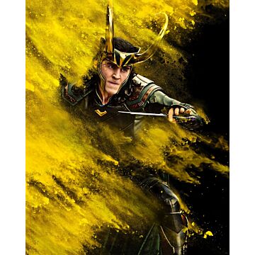 fotomurale Loki misses giallo e nero di Komar