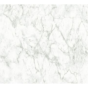 carta da parati marmo bianco sporco e grigio di A.S. Création